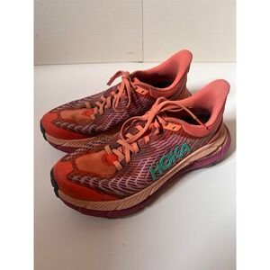 Hoka Mafate Speed 4 Womens Trail Running Shoes Coral Purple 1131056 Size 7.5B